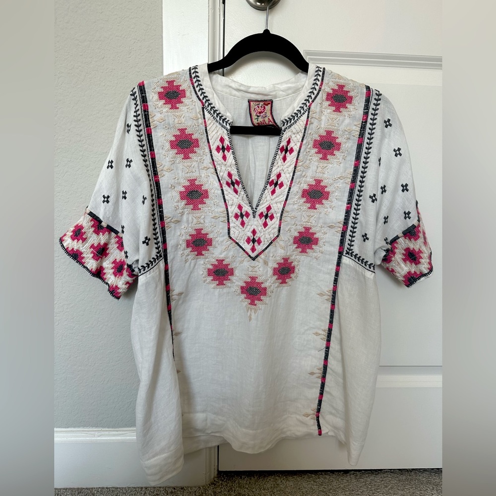 Johnny Was embroidered Tunic Small